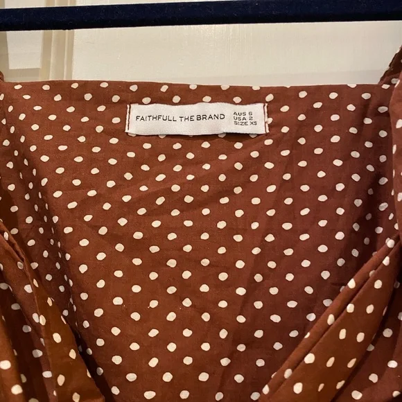 Faithfull the Brand Raylee tie-front polka-dot cotton-poplin top - Picture 3 of 4